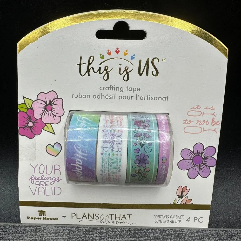 Paper House This Is Us Washi Tape Scrapbooking Planner Craft Set